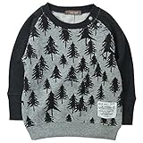 《H28年秋冬物》 nico hrat(ニコフラート) 製品洗い加工済み 30/10綿裏毛tree柄トレーナー 90cm/MG NO.B-260362