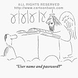 User name and password? New Yorker Cartoon by Arnie Levin