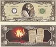 The Ten Commandments $10 Dollar Novelty Bill Collectible
