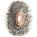 Norton Copper Center Wire End Brush, Threaded Hole, Carbon Steel, Crimped Wire, 2-1/2" Diameter, 0.014" Wire Diameter, 1/2"-3/8" Arbor, 20000 rpm (Pack of 1)
