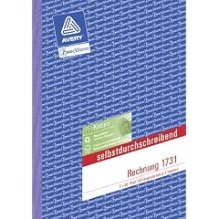 Avery Zweckform 1731 Rechnung, 1., 2. und 3. Blatt bedruckt, SD, DIN A5, 3x40 Blatt
