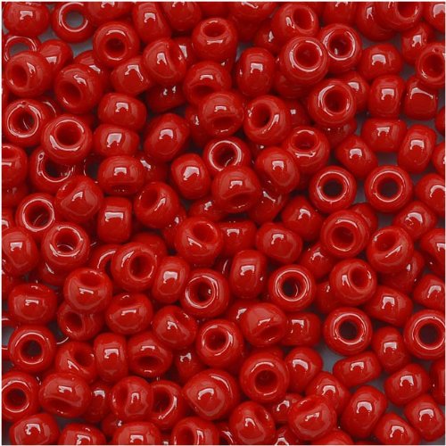 Toho Round Seed Beads 8/0 #45 'Opaque Pepper Red' 8 Gram Tube