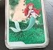 iPhone 6 & 6S Case, GREEN ARIEL MERMAID Luxury Bling Waterfall Sparkle Hard Protective Cover with Liquid Infused with Floating Glitter and Stars and FREE TEMPERED GLASS