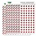 Apple Fruit Dots Planner Calendar Scrapbooking Crafting Stickers - Red - Clear