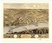Historic Lexington, Missouri, c. 1869 (L) Panoramic Map Poster Print Reprint Giclee