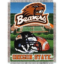 Oregon State Beavers NCAA Woven Tapestry Throw (Home Field Advantage) (48x60")"