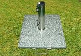Details zu "Schirmst&auml;nder 25kg Granit/Edelstahl, Sonnenschirmst&auml;nder"