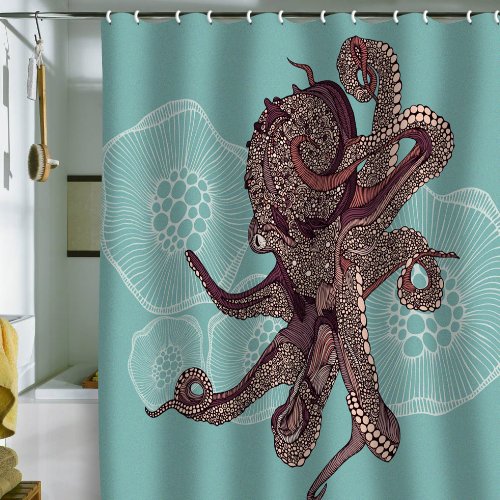 Shower Curtain Octopus Bloom DENY Designs)