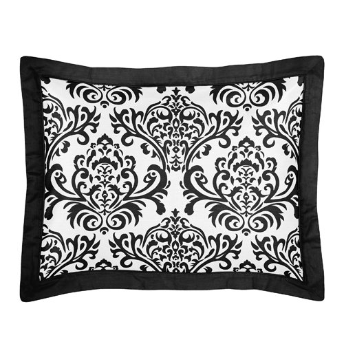 Black and White Isabella Pillow Sham by Sweet Jojo Designs