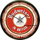 Classic Budweiser Super Saving Neon Wall Clock