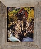 IMAGE OF Barnwood Picture Frame, 8x10 Rustic Reclaimed Wood Frame, 2