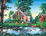 Dimensions 91433 Malen nach Zahlen Summer Cottage Sommerhaus