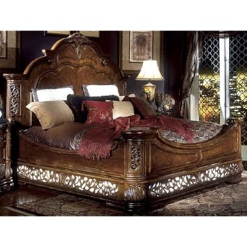 AICO Excelsior King Mansion Bed, AI-59000EK-47