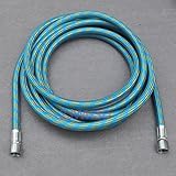 Master Airbrush Premium 10 Foot Nylon Braided Airbrush Hose with Standard 1/8" Size Fittings on Both Ends (Hose color may vary)