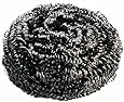 New Star Foodservice 54460 Extra Large Stainless Steel Sponges Scrubbers 50g, Set of 12