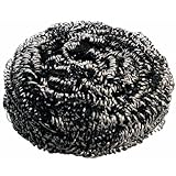 New Star Foodservice 54460 Extra Large Stainless Steel Sponges Scrubbers 50g, Set of 12