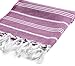 Cacala 100% Turkish Cotton Kitchen Tea Towels, Highly Absorbent Luxury Soft Quick Drying Dish Towel with Hanging Loop for Gym, Yoga, Bath, Sports, Cleaning and Kitchen (23 x 36), Purple