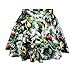 Voglee- Holiday Season Christmas Santa Xmas Print Mini Tutu Skirt (Christmas Tree)