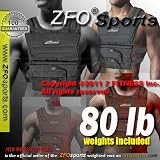 (Weekly Sale) NEW! ZFO-80LBS Adjustable Weighted Vest (WEIGHTS INCLUDED.One size fits all.)