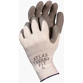 Atlas Therma Fit Insulated Gripper Glove - ATLAS INSULATED GRIPPER GLOVE - MEDIUM from Cotton Gloves