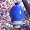 Beehive Bird Seed Feeder - Handthrown Stoneware Pottery, Royal Blue
