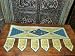 Sap Green Beads Sari Toran Wall Tapestry Topper Valance Free Shipp