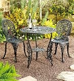 Hummingbird Aluminum Table and Chairs Bistro Set