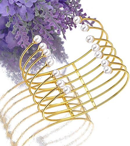 Sunrising Fashion Jewelry Copper Alloy with Charming Pearls Adjustable Bangle Bracelet