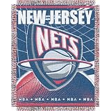 New Jersey Nets NBA Triple Woven Jacquard Throw (019 Series) (48x60)