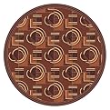 Stainmaster® Modernes Rug- Rusted Earth(77" Round)