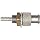Female Luer Lock to Bulkhead Adapt 1/4-32 Nickel Plated Brass Tube ID 3/32" .105" Barb OD