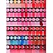 MLMSY 66 Color Sweet Lip Gloss Mouth Moisturizing Nude Moisturizing Lasting Moist Lip Fashion Lipstick Makeup Cosmetic Palette with Matching Brush and Brush Washing Egg(66 color)