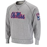 Mississippi Ole Miss Rebels Outlaw Heather Grey Fleece Crew Sweatshirt