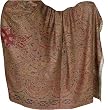 Antique Prayer Shawl Stole Wrap Dress in Pure Wool for Meditation 106 x 55 inches (psleyb143)