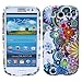S3 Case, Wisdompro® 3 Pack Bundle of Color and Graphic Soft TPU Gel Protective Case Covers for Samsung Galaxy S III / S3 (Flower Butterfly Pattern)