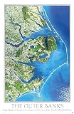 Outer Banks, North Carolina From Space, Art Poster