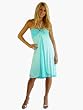 Sweetees Turquoise Chloe Halter Dress