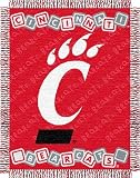 NCAA Cincinnati Bearcats 36-Inch-by-46-Inch Woven Jacquard Baby Throw
