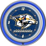 Trademark Poker NHL1400-NP NHL Nashville Predators Neon Clock - 14 inch Diameter