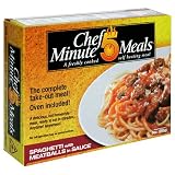Review Chef 5 Minute Meals  / Chef 5 Minute Meals Spaghetti with Meatballs (Pack of 6)