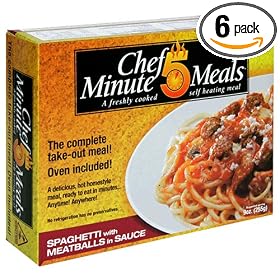 Chef 5 Minute Meals Spaghetti with Meatballs (Pack of 6)