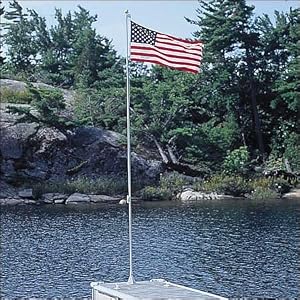 Flexi-Flag 21' Flag Pole With American Flag by