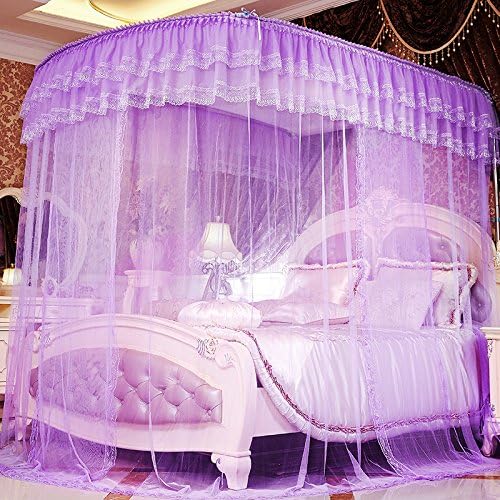Bold expansion nets luxury double u-shaped three-door stainless steel floor stand 1.8 m 1.5M bed net , 1.5