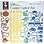 Roshco 100-Piece Plastic Cookie Cutter Set