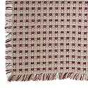 14 X 20 Hand Loomed Homespun Placemats (Set of 4), Stone/Cranberry