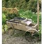 Large Buckboard Wagon (Burnt Brown) (13.5"H x 32"W x 17"D)