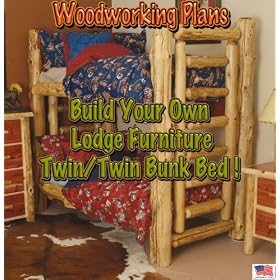 Woodworking Plans to Build a Lodge Furniture Bunk Bed - Twin Size