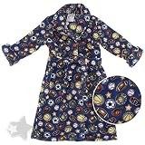 Navy Plush Sports MVP Bath Robe for Boys