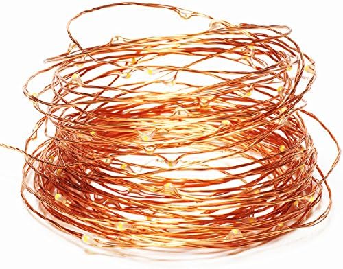 Goalsun USB LED String Lights Copper Wire Lights Flexible Starry String Lights 33ft 100LEDs Warm White Led Strings Waterproof Rope Lights for Indoor Outdoor Wedding Party Xmas Holiday Decor