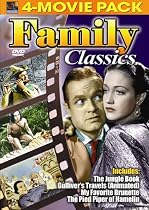 Family Classics 4-Movie Pack - Jungle Book, Gulliver's Travels (Animated) , My Favorite Brunette, Pied Piper of Hamelin